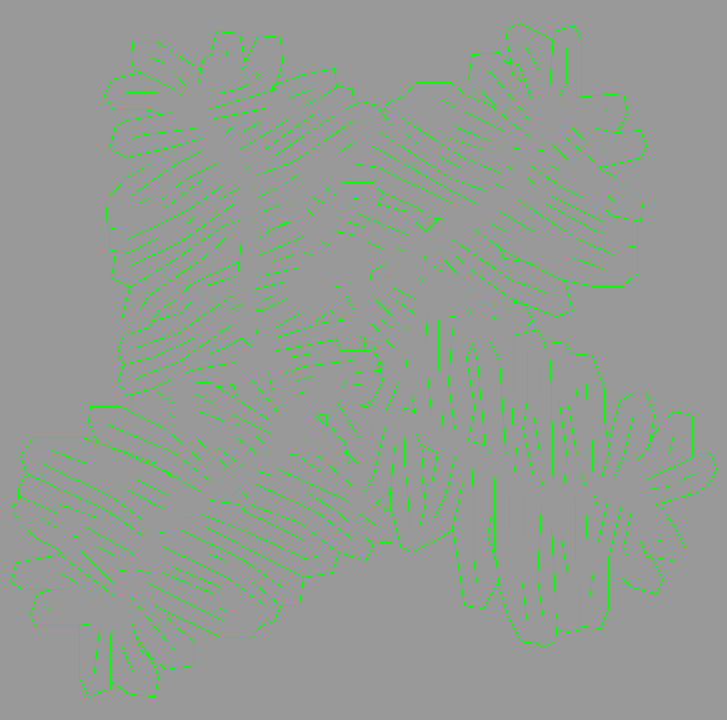 Bloque Autocad Vista de Árbol Color 14 en Planta